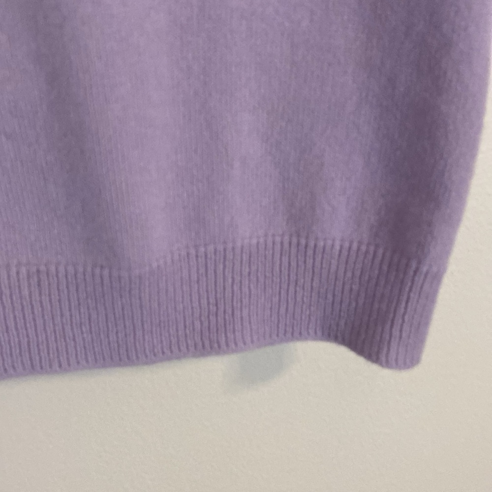 Malo 100% Cashmere Lilac Sweater Tank Vest Italian sz 44 US sz8 - Picture 3 of 7